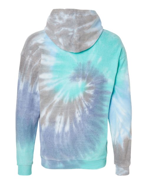Colortone 8600 Tie-Dyed Cloud Fleece Hooded Sweatshirt #color_Glacier