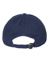 CAP AMERICA i1002 Relaxed Golf Dad Hat #color_White/ Light Navy