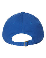 CAP AMERICA i1002 Relaxed Golf Dad Hat #color_White/ Royal