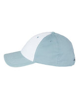 CAP AMERICA i1002 Relaxed Golf Dad Hat #color_White/ Smoke Blue
