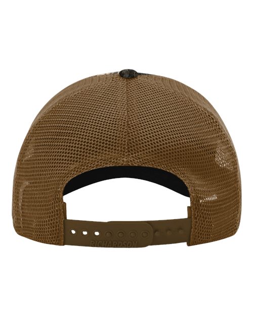 Richardson 111P Garment Washed Printed Trucker Cap #color_Realtree Max 7/ Buck