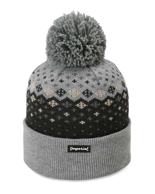 Imperial 6017 The Baniff Cuffed Beanie #color_Ash