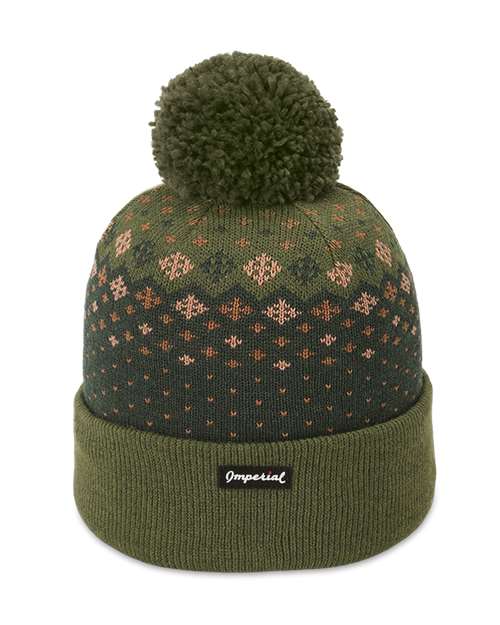 Imperial 6017 The Baniff Cuffed Beanie #color_Avocado