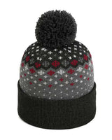 Imperial 6017 The Baniff Cuffed Beanie #color_Black Heather