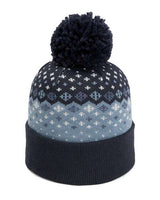 Imperial 6017 The Baniff Cuffed Beanie #color_Navy