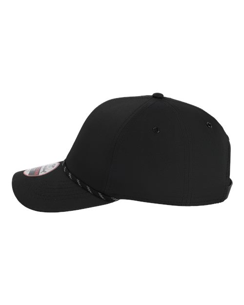 Imperial 6054 The Habanero Performance Rope Cap #color_Black