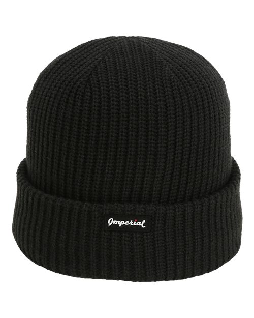 Imperial 6020 The Mogul Cuffed Beanie #color_Black