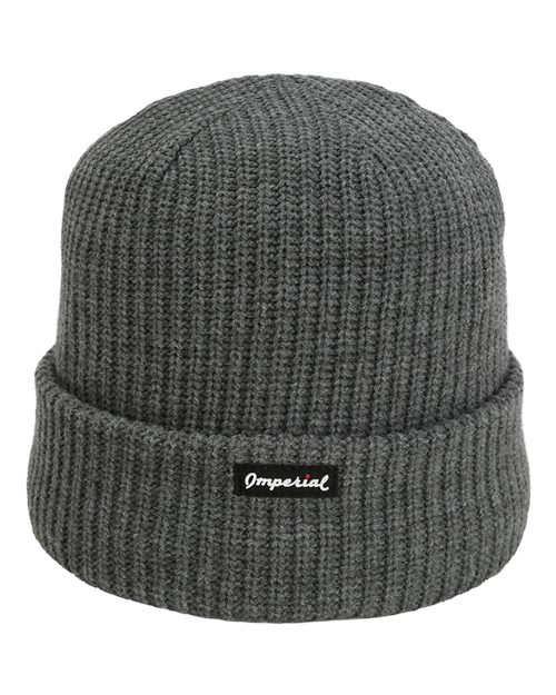 Imperial 6020 The Mogul Cuffed Beanie #color_Heather Grey
