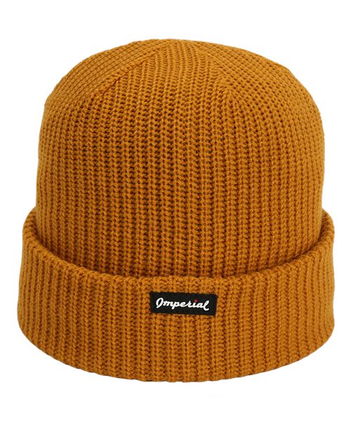 Imperial 6020 The Mogul Cuffed Beanie #color_Mustard