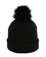 Imperial 6014 The Montage Pom Cuffed Beanie #color_Black