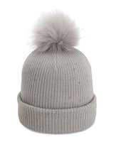 Imperial 6014 The Montage Pom Cuffed Beanie #color_Light Grey