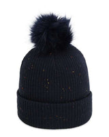 Imperial 6014 The Montage Pom Cuffed Beanie #color_Navy