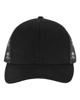 Kati S700M Printed Mesh Trucker Cap #color_Black/ Black/ Skull