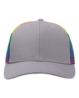 Kati S700M Printed Mesh Trucker Cap #color_Grey/ Rainbow
