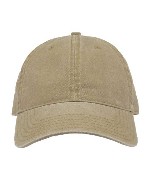 The Game GB465 Pigment-Dyed Cap #color_Khaki