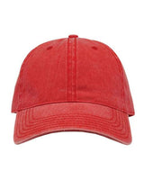 The Game GB465 Pigment-Dyed Cap #color_Red