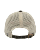 The Game GB460 Pigment-Dyed Trucker Cap #color_Army Green/ Stone