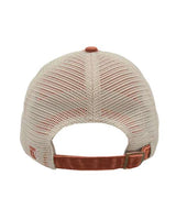 The Game GB460 Pigment-Dyed Trucker Cap #color_Texas Orange/ Stone