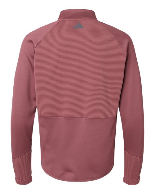 Adidas A587 Quarter-Zip Pullover #color_Quiet Crimson