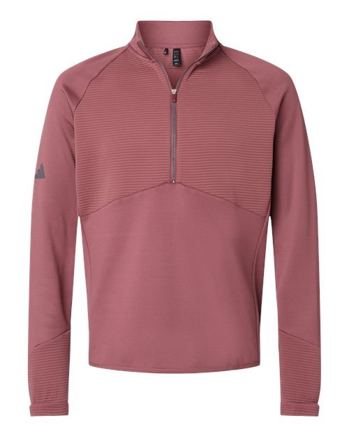 Adidas A587 Quarter-Zip Pullover #color_Quiet Crimson