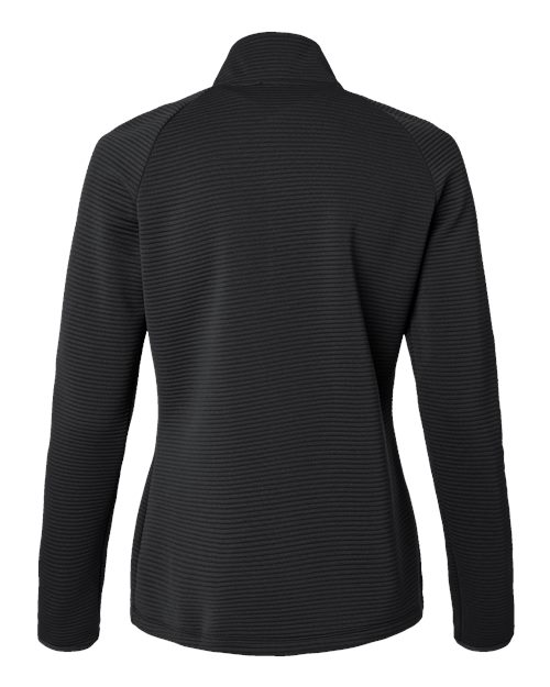 Adidas A589 Women's Spacer Quarter-Zip Pullover #color_Black