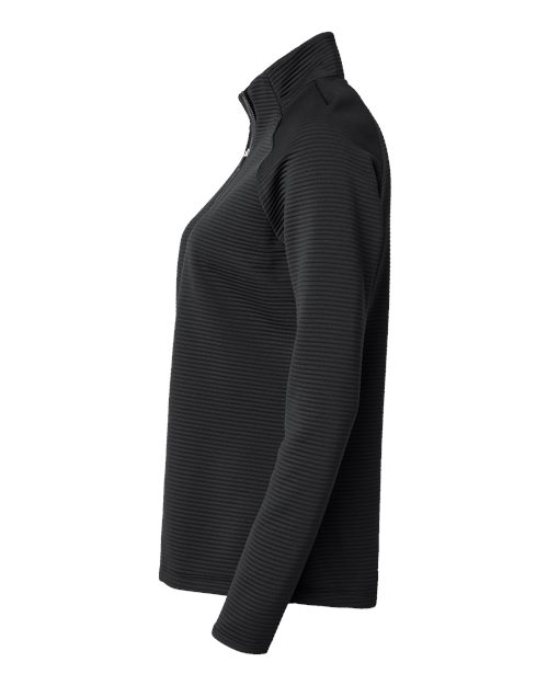 Adidas A589 Women's Spacer Quarter-Zip Pullover #color_Black