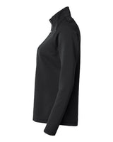 Adidas A589 Women's Spacer Quarter-Zip Pullover #color_Black