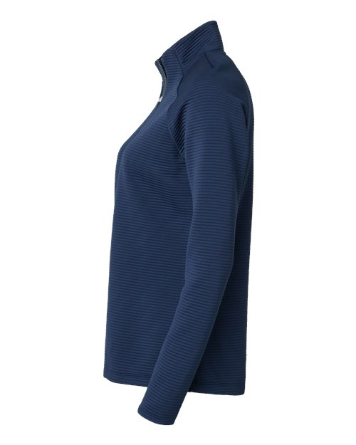 Adidas A589 Women's Spacer Quarter-Zip Pullover #color_Collegiate Navy