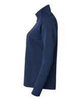 Adidas A589 Women's Spacer Quarter-Zip Pullover #color_Collegiate Navy