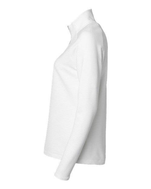 Adidas A589 Women's Spacer Quarter-Zip Pullover #color_Core White