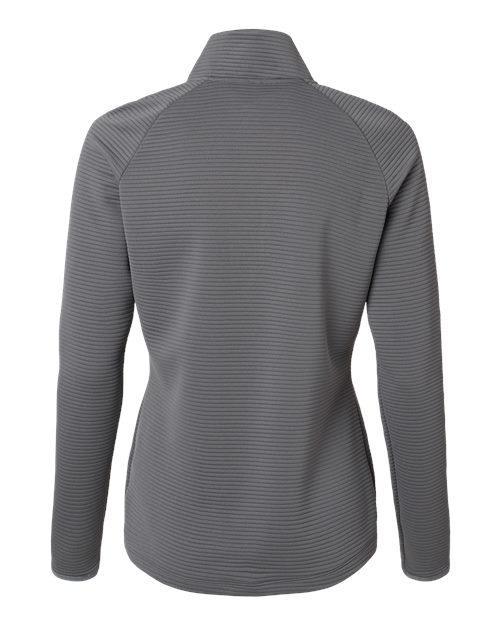 Adidas A589 Women's Spacer Quarter-Zip Pullover #color_Grey Five