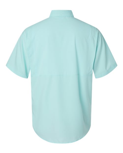Paragon 700 Hatteras Performance Short Sleeve Fishing Shirt #color_Aqua Blue
