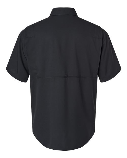 Paragon 700 Hatteras Performance Short Sleeve Fishing Shirt #color_Black