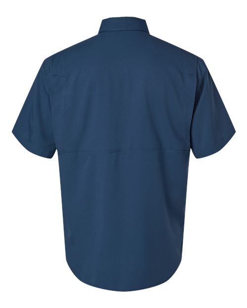Paragon 700 Hatteras Performance Short Sleeve Fishing Shirt #color_Navy