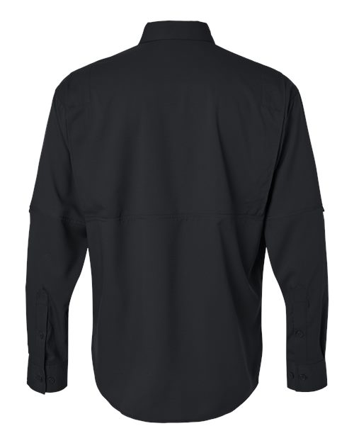 Paragon 702 Kitty Hawk Performance Long Sleeve Fishing Shirt #color_Black