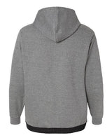 MV Sport 23112 Mixed Media Hooded Sweatshirt #color_Graphite/ Black