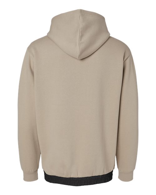 MV Sport 23112 Mixed Media Hooded Sweatshirt #color_Atmosphere/ Black