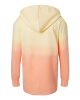 MV Sport W20185 Women's French Terry Ombré Hooded Sweatshirt #color_Sunray/ Creamsicle