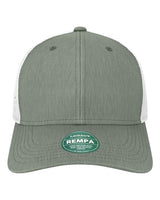 LEGACY REMPA Reclaim Mid-Pro Adjustable Cap #color_Eco Dark Grey/ White