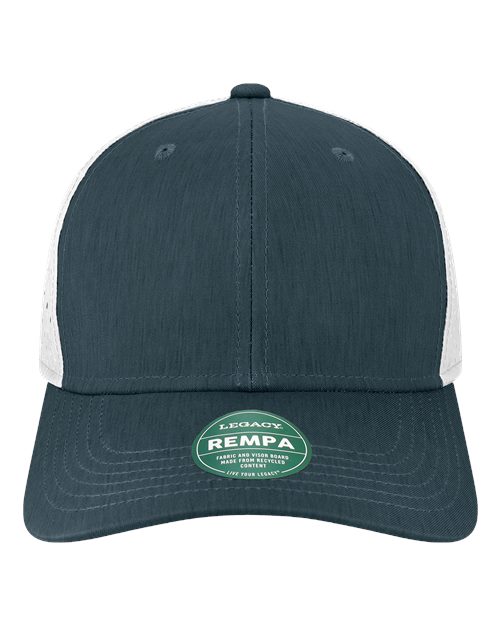 LEGACY REMPA Reclaim Mid-Pro Adjustable Cap #color_Eco Navy/ White