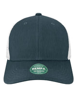 LEGACY REMPA Reclaim Mid-Pro Adjustable Cap #color_Eco Navy/ White