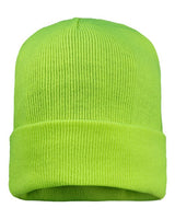 ""Sportsman SP12FL 12" Fleece Lined Cuffed Beanie" #color_Safety Yellow"