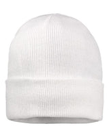 ""Sportsman SP12FL 12" Fleece Lined Cuffed Beanie" #color_White"
