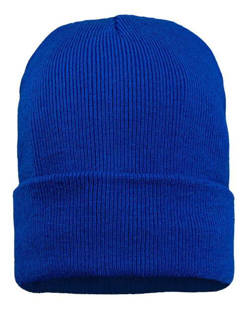 ""Sportsman SP12JL 12" Jersey Lined Cuffed Beanie" #color_Royal"