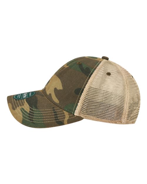 LEGACY OFAY Youth Old Favorite Trucker Cap #color_Army Camo/ Khaki