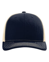 Richardson 112 Snapback Trucker Cap #color_Navy/ Khaki