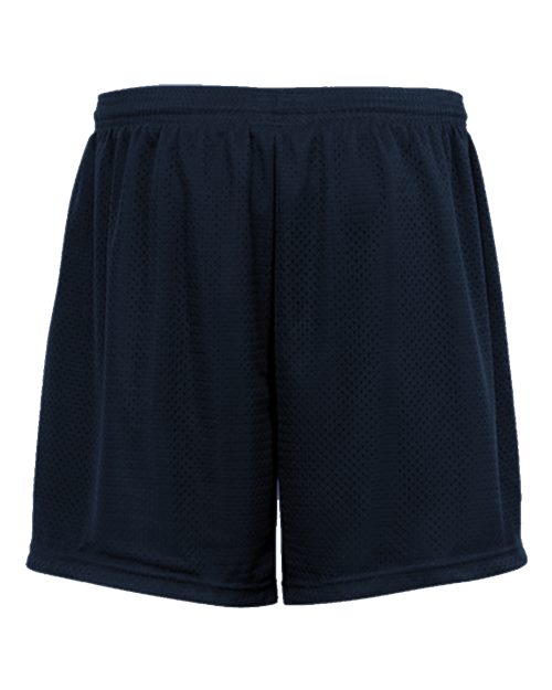 ""Badger 2225 Youth Tricot 4" Mesh Shorts" #color_Navy"