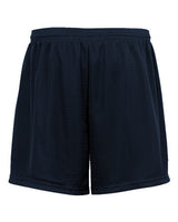 ""Badger 2225 Youth Tricot 4" Mesh Shorts" #color_Navy"