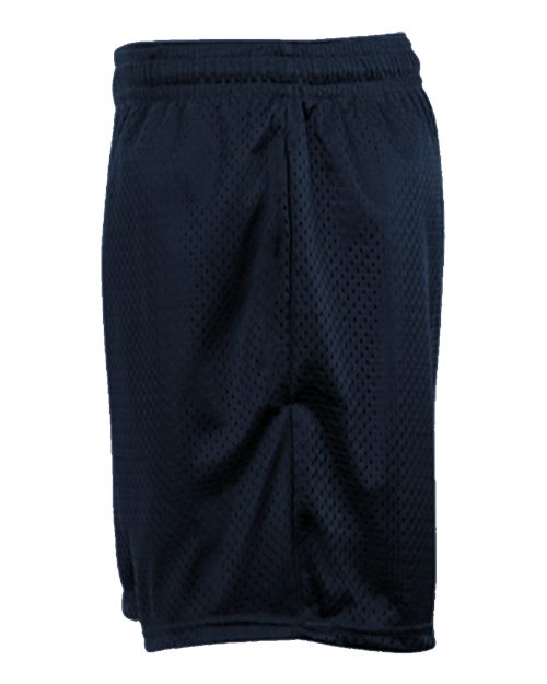 ""Badger 2225 Youth Tricot 4" Mesh Shorts" #color_Navy"