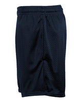 ""Badger 2225 Youth Tricot 4" Mesh Shorts" #color_Navy"